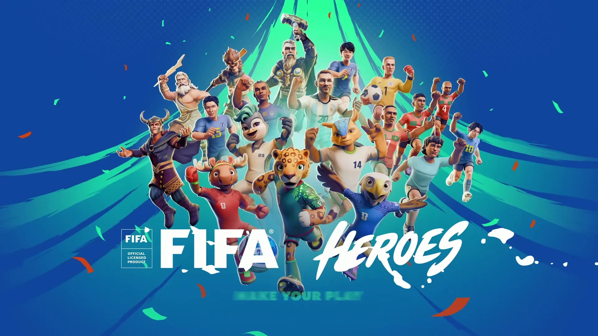 FIFA Heroes character cast and logo