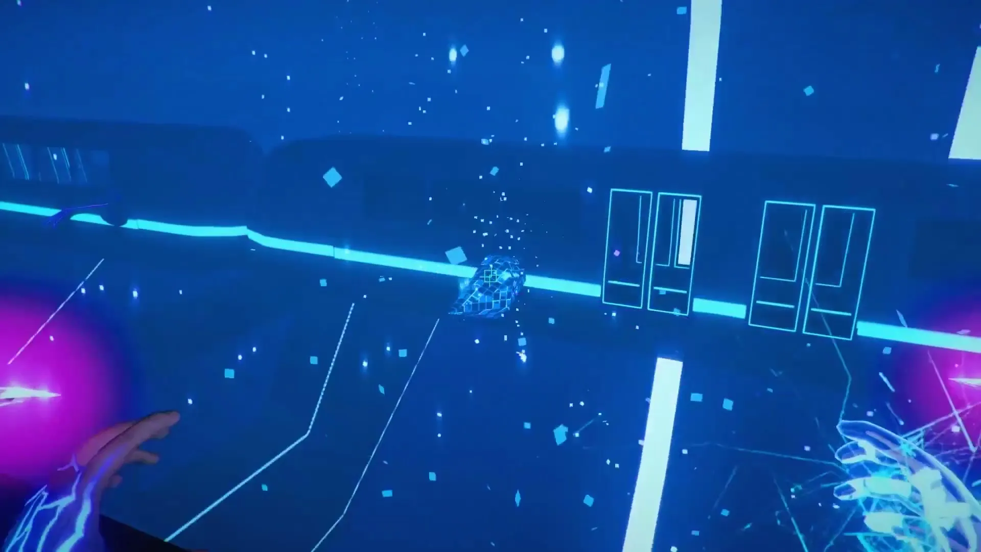 Soul Axiom, pyramid in a neon city