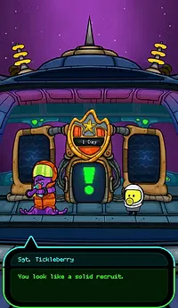 Doodle Jump Space Chase level layout, scene 2A